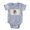 Heather Grey, variant on CafePress - Flag Of Illinois - Cute Infant Baby Football Bodysuit