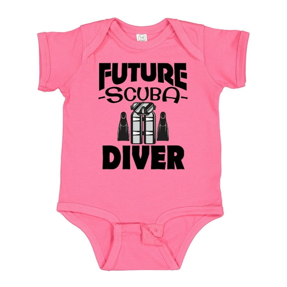 Inktastic Future Scuba Diver Boys or Girls Baby Bodysuit