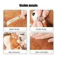 thumbnail image 4 of Hanging Tissue Box Storage Bag For Car Or Home Use Polyester Fabric With Snap Closure And Hidden Zipper 13 in x 9.1 in x 4.7 in, 4 of 6