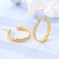 thumbnail image 5 of MULA Original 925 Sterling Silver Large Hoop Earrings Heart Starry Sky 5A Zircon for Women Jewelry Gift, 5 of 5