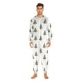 thumbnail image 5 of Adult Christmas Onesie Christmas Tree Semless Zipper One-Piece Pajamas Unisex with Pockets, 5 of 6