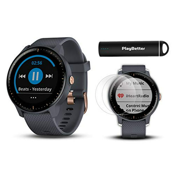 donor Preventie Lief Garmin vivoactive 3 Music GPS Watch Power Bundle | with HD Screen  Protectors (x4) & PlayBetter USB Portable Charger | Spotify - Walmart.com