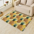 thumbnail image 2 of Pineapple Rugs for Living Room Bedroom - Fruit Rug 5x7 - Yellow Carpet for Home Decor - Washable Non Slip Patterned Indoor Large Area Rug - Soft & Low Pile (ZK&861), 2 of 7