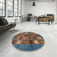 thumbnail image 4 of Ahgly Company Machine Washable Indoor Rectangle Abstract Gunmetal Gray Area Rugs, 2' x 5', 4 of 7