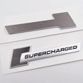 thumbnail image 2 of yeuweold 2pcs Metal Supercharged Logo Car Emblem Premium Auto Badge Rear Trunk Sticker Side Fender Decal, 2 of 5
