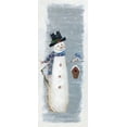 thumbnail image 2 of Swatland, Sally 15x32 White Modern Wood Framed Museum Art Print Titled - Primitive Snowman I, 2 of 4
