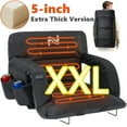 thumbnail image 1 of ABORON Dual-Heated Stadium Seats for Bleachers with Back Support & Thicker Padded Cushion Extra Wide 25 Inch, Outdoor Waterproof Stadium Seat Portable Bleacher Chair with 6 Reclining Positions, 1 of 11
