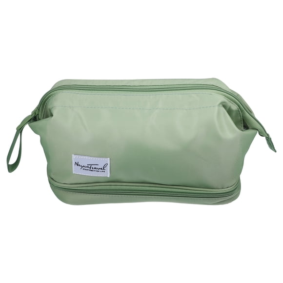Neceser de maquillaje Unique Bargains organizador de viaje impermeable nylon verde 275x19x15cm