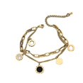 thumbnail image 3 of Pulsera de doble capa TANGJMXG con números romanos para mujer regalo de joyería, 3 of 3