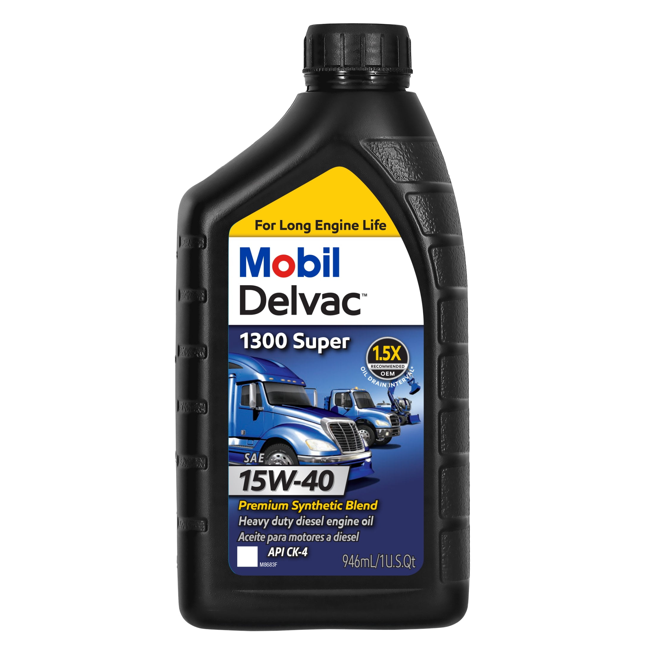 Mobil Delvac 1300 Super 1 Gallon Synthetic Blend Diesel Motor Oil