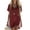 Deep Red, variant on longantii Summer Dresses for Women 2026 V-Neck Casual Sundresses T-Shirt Cotton Mini Dress Vacation Outfits Short Sleeve Tees Black S