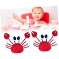 thumbnail image 4 of AVEKI Rabbit Crab Hat Cartoon Toddler Clothing Red 0601M, 4 of 8