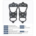 thumbnail image 5 of Msgweeeg Adjustable Ice Cleats for Shoes Traction Grips Snow Boot Covers Anti Slip Spikes for Walking On Icy Surfaces Hiking Winter Outdoor Safety, 5 of 9