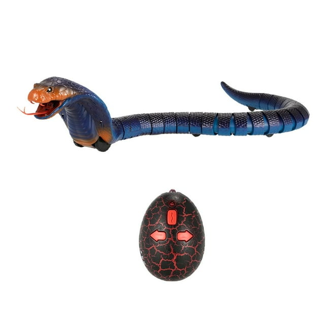 Tachiuwa Serpent Télécommandé Infrarouge Réaliste de 17 Pieds' Jouet RC pour Enfants - Bleu