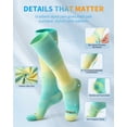 thumbnail image 2 of CAMBIVO Compression Socks for Women, 15-20 mmHg Knee High Socks 3 Pairs, Gradient Color Socks for Nurses, Running, Travel & Comfort, 2 of 7