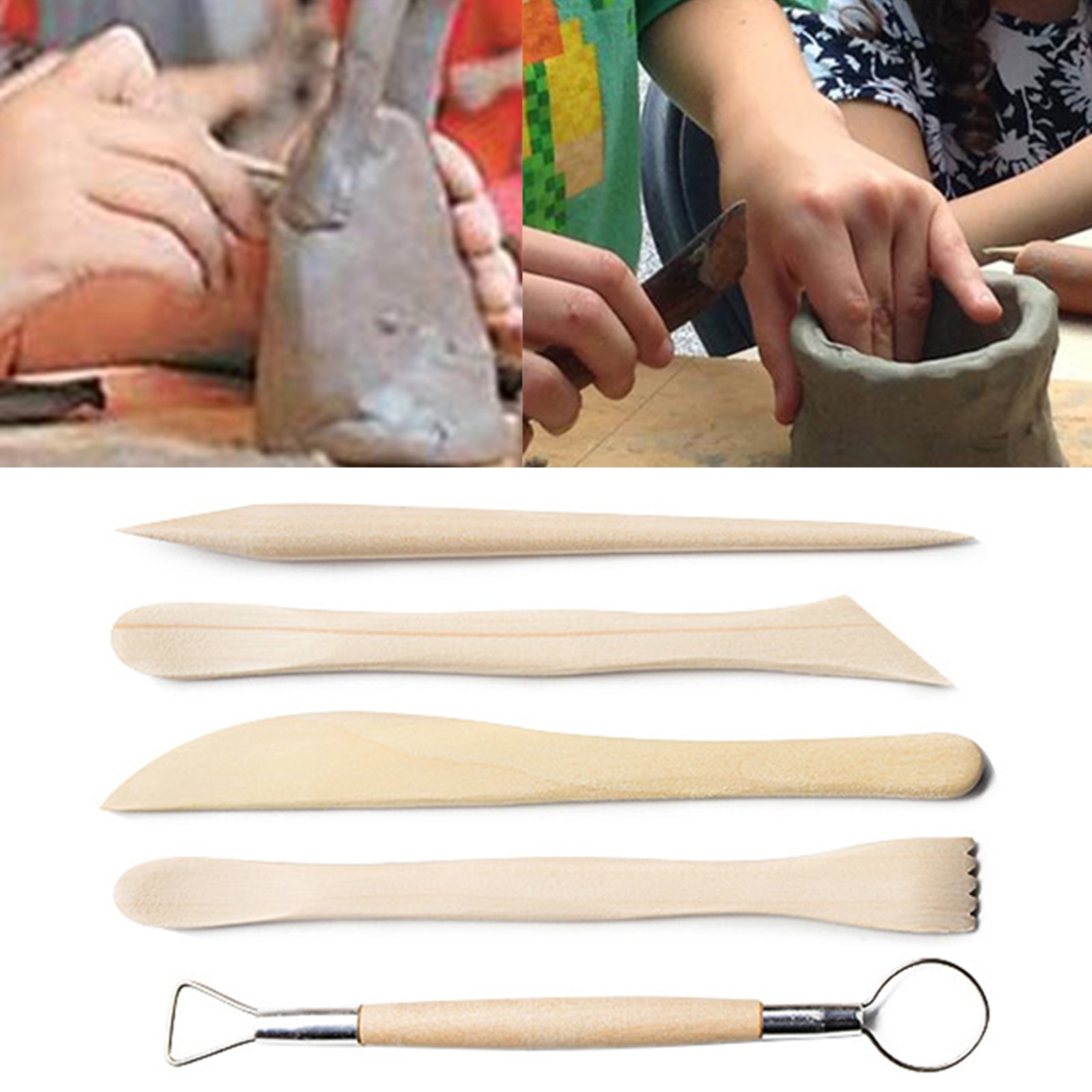 TINYSOME 42pcs DIY Clay Sculpture Pottery Tool Carving Point Drill Pen Ceramics Sculpting
