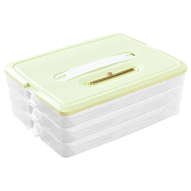 Freezer Containers Dumpling Box Food Storage Container Transparent