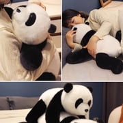 Realistic Panda Plush Toy - 12 Lifelike Stuffed Animal for Stress Relief & Collectors (Soft Emotional Support Gift for Kids/Adults)