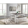 thumbnail image 2 of Picket House Furnishings Jamison Storage Counter Dining Bench in Gray, 2 of 4