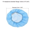 thumbnail image 2 of Uxcell Non-Woven Fabric Headphone Ear Cover for Most On-Ear Headphones with 5-6cm Dia Blue 100 Pairs, 2 of 5