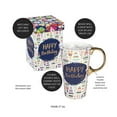 thumbnail image 4 of Evergreen Beautiful Birthday Confetti Ceramic Travel Cup with Lid - 5 x 4 x 7 Inches, 4 of 9