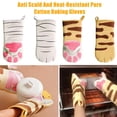 thumbnail image 3 of 1pcs 3D Cartoon Paws Oven Mitt Long Cotton Baking Insulation Gloves For Microwave Heat Tool Resistant funny heat women heat gloves oven kids oven women kids fun oven kids fun kids funny funny, 3 of 9