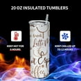 thumbnail image 5 of 50 Pack 20 oz Sublimation Tumblers Bulk, 20oz Sublimation Tumbler Blank Cups Stainless Steel Double Wall Insulated Water Bottle Blanks DIY for Heat Press Machine, Individually Boxed, 5 of 10
