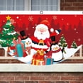 thumbnail image 5 of Christmas Fan-Shaped Flag Banner Outdoor Christmas Decor Door Garden Railing Hanging Pendant Ornament Atmosphere New Year 2024, 5 of 5