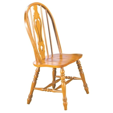 Oak Unfinished Chair - 22 in. Dining Chair in Light Oak Finish - Set of 2