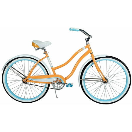 orange women's cruiser bike