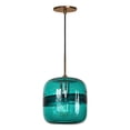 thumbnail image 6 of Jesco Lighting - One Light Line Voltage Pendant with Canopy-Bronze Finish-Amber, 6 of 7