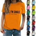 thumbnail image 6 of Baqcunre Valentine'S Day Shirts For Women Funny Print T Shirt Printed Crew Neck Shirt Women's Pullover T Shirt(Army Green S-3XL),Womens Tops Graphic Tees For Women Shirts For Women Womens Tops, 6 of 8