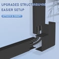 thumbnail image 4 of Cable Cover Wall - Large Cord Covers for Wires on Wall, 157 Inches TV Cable Hider Wall Kit, Black, 4 of 6