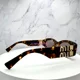 thumbnail image 5 of New MIU MIU Sunglasses Brown Tortoise Oval Acetate Gold Metal Authentic, 5 of 6