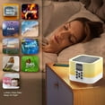 thumbnail image 3 of Langgg White Adults Sound Machine For Sleeping With Hi-Fi Stereo Sound And Nightlight Sensitive Touch, 3 of 6