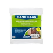 DURASACK Empty White Woven Sand Bags with Tie Strings for Flood Control and Prevention (25-Pack)