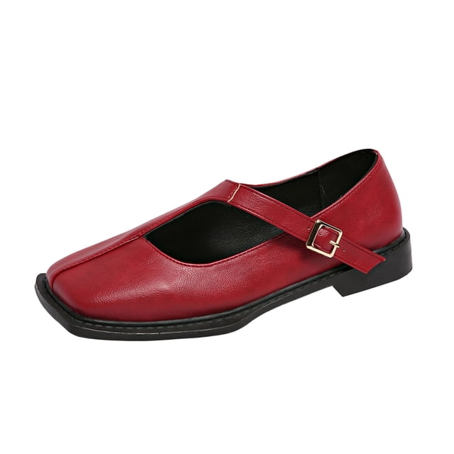 Zapatos de Verano de las Mujeres de Moda Y Versátil Toe Plus-Size Tacón Cerrado-Toe Zapatos Primavera Y Estilo de Verano de Moda Y Cómodo Primavera en Verano