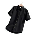 thumbnail image 7 of Mens Big and Tall Shirts Short Sleeve Button Down Lapel Shirt Lightweight Summer Casual Business Work Pocket Tee Tops, 7 of 7