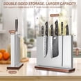 thumbnail image 4 of Magnetic Knife Block, Stainless Steel Magnetic Knife Holder for Kitchen Counter Universal Knife Block Without Knives, Strong Magnet Kitchen Knives Storage Organizer, 4 of 6