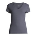 thumbnail image 5 of No Boundaries Juniors' Brushed V-Neck Short Sleeve T-Shirt, 5 of 7