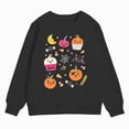 thumbnail image 4 of Godom Girls Casual Long Sleeve Sweatshirt Crew Neck Cute Halloween Print Pullover Relaxed Fit Tops, 4 of 4
