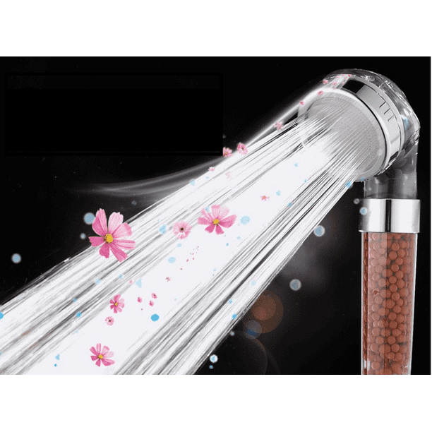 Flexible Hose Shower Head, AntiLime High Pressure Shower, Water