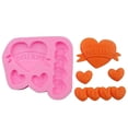 thumbnail image 3 of Valentine's Gift Love Gift Shape Silicone-Mold Cake Chocolate Fondant Mold Cake Decorating Tool, 3 of 15