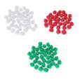 thumbnail image 4 of 500pcs DIY Plush Balls Adoarble Pompons Fluffy Balls Handmade Crafts Accessories for Kids Children 150pcs White+200pcs Green+150pcs Red, 4 of 6