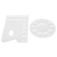 thumbnail image 1 of Circular Paint Tray Palettes, Paint Tray Palettes Plastic Light  For DIY Art For Painting, 1 of 8