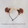 thumbnail image 3 of Lolita Headbands Furry Animal Bear Ears Headband Lace Bows Hair Hoop Cosplay Headpiece for Halloween Party Supplies, 3 of 4