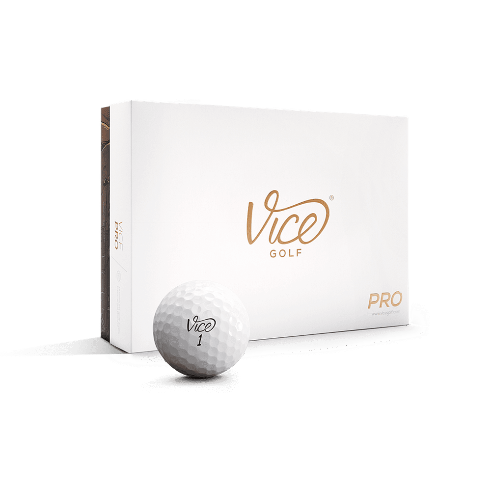 Vice Pro Golf Balls, White, 12 Pack