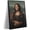Mona Lisa 02, variant on Humor Mona Lisa Bathroom Canvas Wall Art, Funny Mona Lisa with Toilet Paper Rolls Poster, for Guest Room Restroom 24x36in Black Aluminum Frame