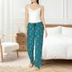 thumbnail image 4 of Balery Funny Cat Blue Pantalones de pijama para mujer, pijamas ultraligeros, pantalones de estar por casa-3X-Large, 4 of 6