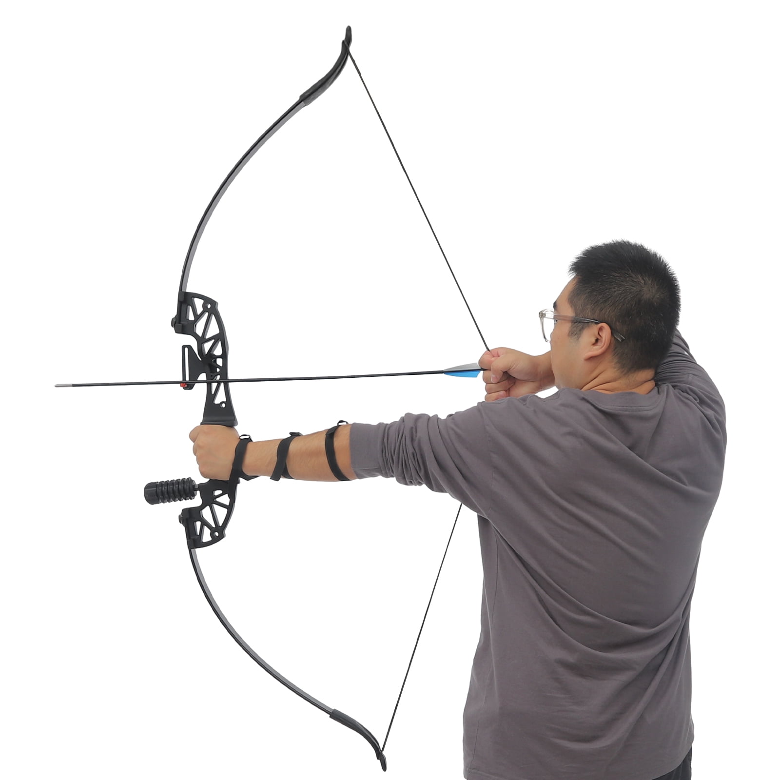 40LBS Recurve Bow Kit, Recurve Bow Set, Bow and Arrow Kit For Outdoor Hunting/Target Shooting Training Exercises